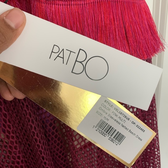 PatBo Netted Fringe Beach Dress Multi medium - Picture 4 of 5